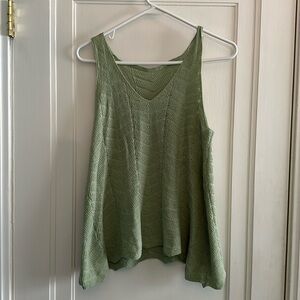 Knitted Sage Top. No brand or size